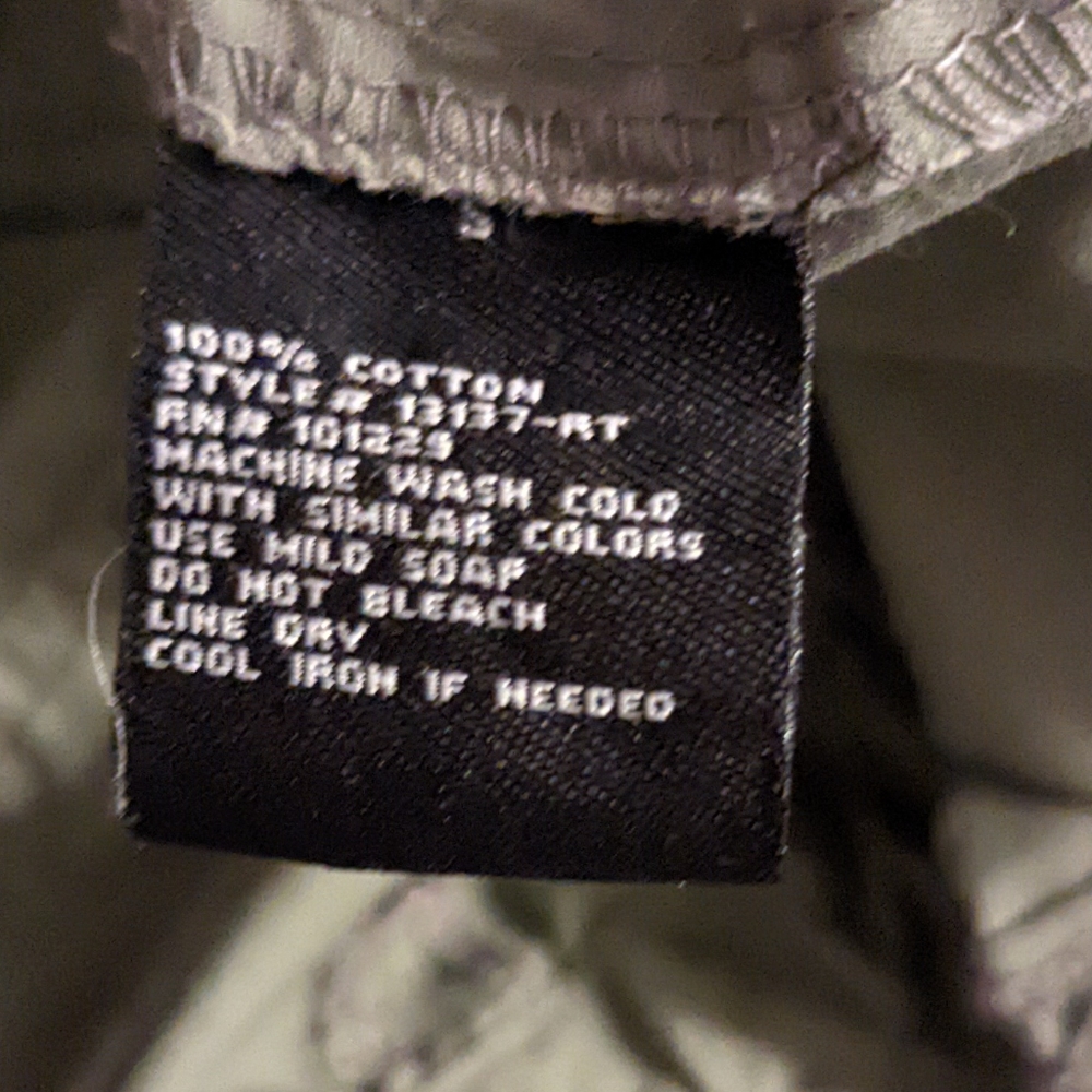 Ashley International Military Cotton Olive Zip Pull Tab Elastic Utility Jacket - Picture 14 of 15